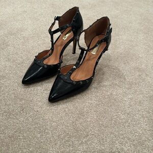 Halogen Hamartine-Lea Elegant Black/black patent Footwear